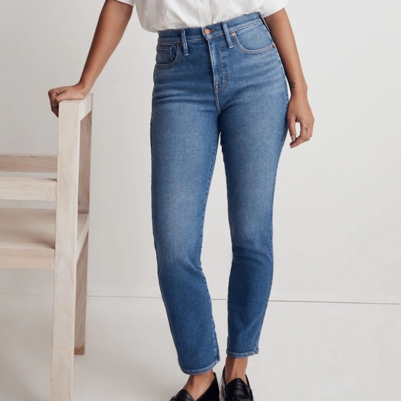 Madewell Tall Curvy Stovepipe Jeans in Leaside Wash 26T 26 Tall O2 - Picture 1 of 10
